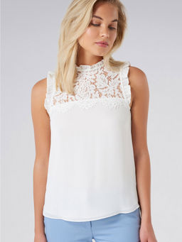 Forever New - Denise Lace Front Yoke Essential