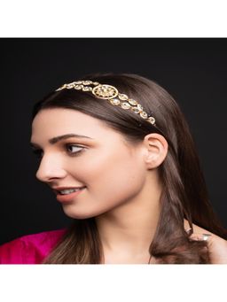 PANASH - Gold-Plated Kundan Studded Mathapatti