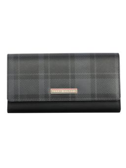 Tommy Hilfiger - Charloette Leather Flap Wallet Handbag - Black