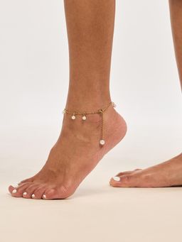 White Lies - Pearl Chain Anklet