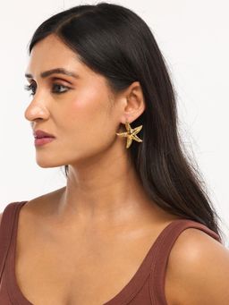 White Lies - Gold Starfish Earrings