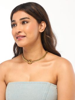 White Lies - Gold Knot Necklace