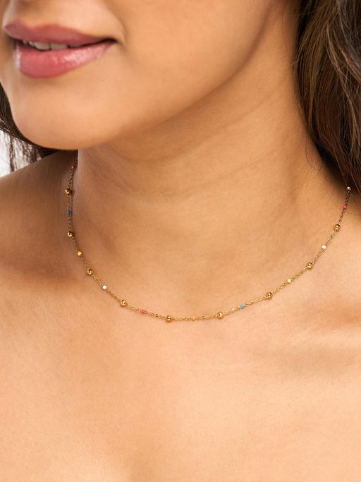 White Lies Minimalist Multicolour Necklace