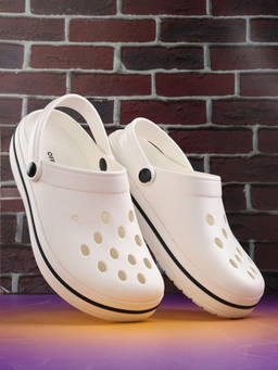 Off Limits - Men White Roman Clogs