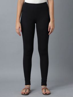 Elleven - Black Solid Leggings
