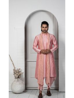 KISAH - Men Pink Kurta Set (Set of 3)