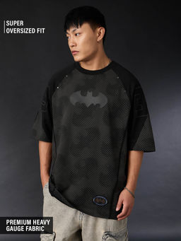 The Souled Store - Black Printed Oversized Fit T-Shirt