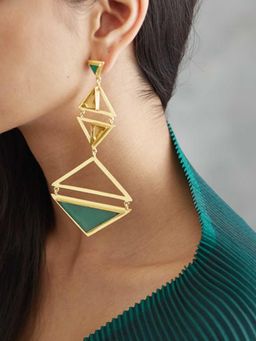 VARNIKA ARORA - Gazebo Gold Plated Earrings