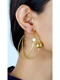 VARNIKA ARORA - Razzle Dazzle Gold Plated Hoops