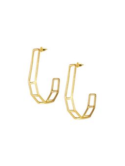 VARNIKA ARORA - Gold Plated Frame Hoops