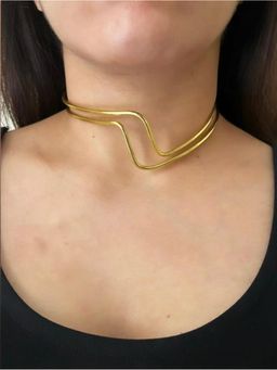 VARNIKA ARORA - Twisted Gold Plated Choker