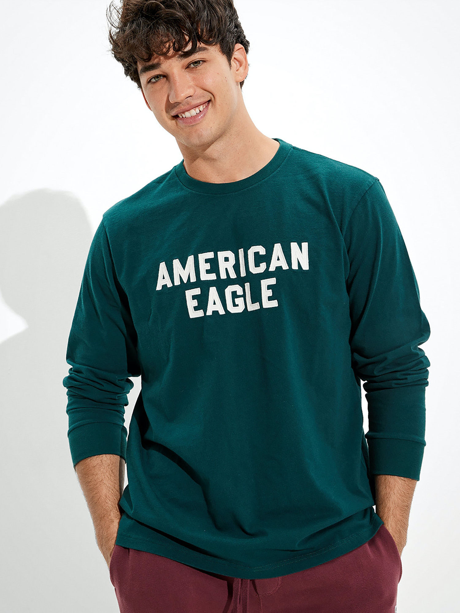 Super Soft Long-Sleeve Eagle Graphic 