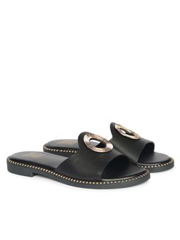 Viviblu - Black Leather Flats