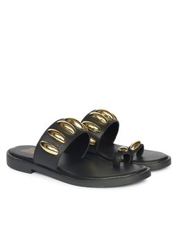 Viviblu - Black Leather Flats