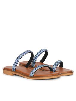 Viviblu - Blue Leather Flats