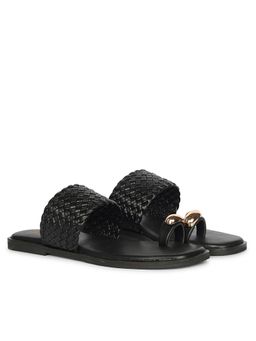 Viviblu - Black Leather Flats