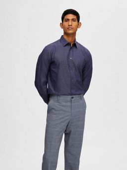 Selected - Navy Blue Full Sleeves Shirt