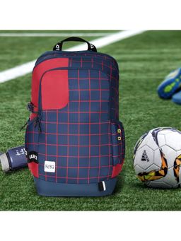 WILDCRAFT - Wiki Squad 2 Checks Unisex Navy Blue Backpack