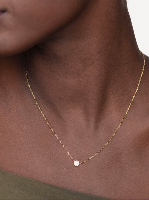 Palmonas Stone & Strand Necklace for Womens Waterproof & Anti-Tarnish