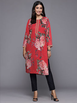 Ahalyaa - Red Women's Traditional Wear Kurta