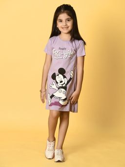 Napchief - Mickey Fri-Yay Pure Cotton Half Sleeve - Lavender
