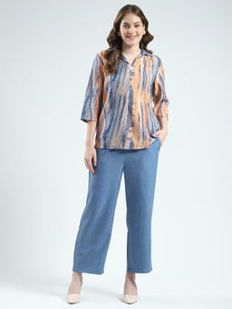 Monte Carlo - Women Printed Collar Neck Co-Ord (Set of 2)