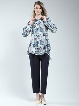 Monte Carlo - Women Printed Band Neck Co-Ord (Set of 2)