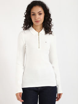 Tommy Hilfiger - Women White Polo T-Shirt