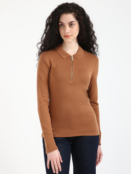 Tommy Hilfiger - Women Brown Polo T-Shirt