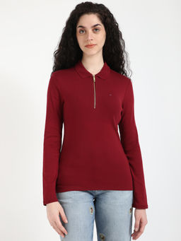 Tommy Hilfiger - Women Red Polo T-Shirt