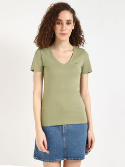 Tommy Hilfiger - Women Olive T-Shirt