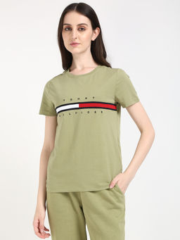 Tommy Hilfiger - Women Olive T-Shirt