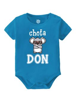 Baby Buzz - Unisex Chota Don Printed Baby Romper - Blue