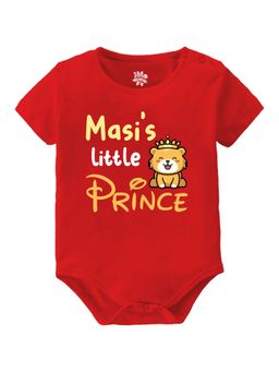 Baby Buzz - Unisex Masi's Little Prince Printed Baby Romper - Red