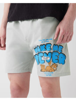 Bewakoof - Men's Grey Garfield Wake Me Never Graphic Printed Boxers