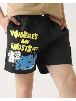 Bewakoof - Scooby Doo Men's Black Scooby Ghost Graphic Printed Boxers