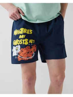 Bewakoof - Scooby Doo Men's Blue Scooby Ghost Graphic Printed Boxers