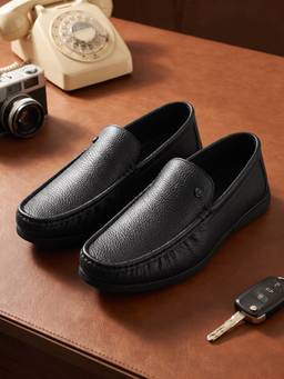REGAL - Black Men Classic Leather Loafers