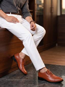REGAL - Men Leather Lace Up Oxfords