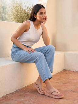 ROCIA - Peach Women Casual Sandals