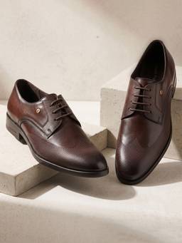 Hush Puppies - Brown Men Formal Lace-Up Derbies
