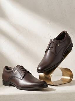 Hush Puppies - Brown Men Formal Lace-Up Derbies