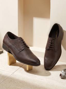 Hush Puppies - Brown Men Formal Lace-Up Derbies