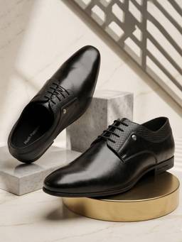Hush Puppies - Black Men Formal Lace-Up Derbies