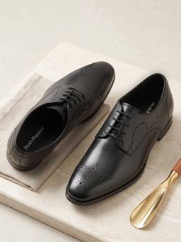 Hush Puppies - Black Men Formal Lace-Up Derbies