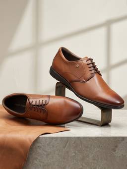 Hush Puppies - Tan Men Formal Lace-Up Derbies