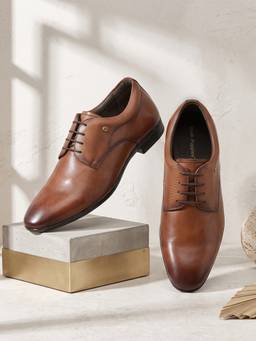Hush Puppies - Brown Men Formal Lace-Up Derbies