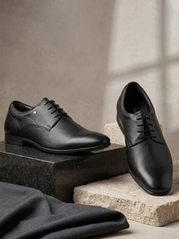 Hush Puppies - Black Men Formal Lace-Up Derbies