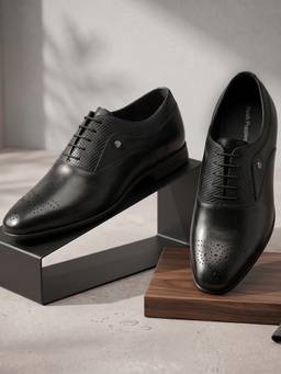 Hush Puppies - Black Men's Formal Lace-Up Oxfords
