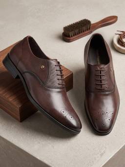 Hush Puppies - Brown Men's Formal Lace-Up Oxfords